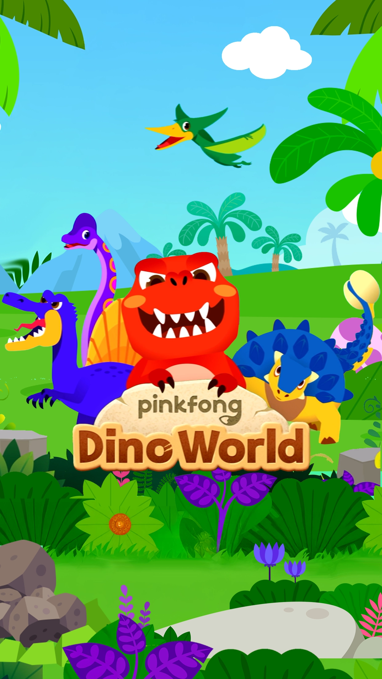 pinkfong dino world game gameplay screenshot 1